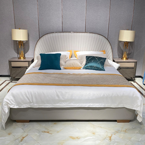 Juego de Muebles de Dormitorio Doble Moderno, Cama King Size de Lujo Tapizada en Cuero FD-007, Juego de Muebles de Dormitorio, Cama King Size de Lujo F - Product Image 3