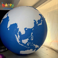 Globo Terráqueo Inflable Gigante Personalizado, Mapa del Mundo Inflable a Color para Exhibición en Museos de Ciencias y Publicidad