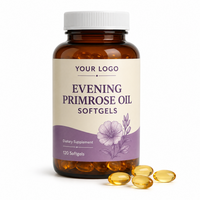 Gélules d'huile d'onagre pour le soutien hormonal quotidien des femmes, gélules naturelles pures et pressées