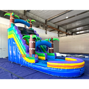 Tobogán de agua inflable comercial Precio barato Tobogán inflable Diversión al aire libre Tobogán de agua de helado inflable para alquiler de fiestas - Product Image 6