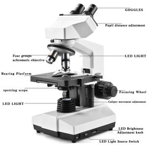 LUXUN XSZ-107BN 40X-1000Xモバイル修理用の新しい顕微鏡ポータブル生物顕微鏡HD宝石顕微鏡 - Product Image 3