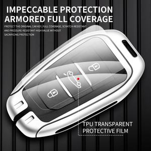 Llave de coche de cuero, mando a distancia sin llave, 3 botones, para <span class=keywords><strong>Peugeot</strong></span> <span class=keywords><strong>208</strong></span>, 308, 408, 508, 2008, 3008, 4008, Citroen C1, C2, C, Original - Product Image 4