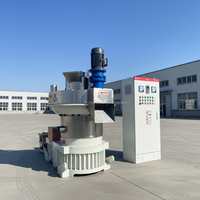 Machine à granulés de bois biomasse professionnelle Zhongdebao 1 tonne/h / Ligne de production à matrice annulaire, certification CE, moteur 75KW haute performance