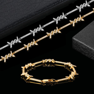 Hip Hop 2.5mm Zircon Bracelet <b>Men</b> Tennis Dainty Fine Chain Link Bracelets Women Designer Fashion Charm Bracelets Wholesale - Product Image 3