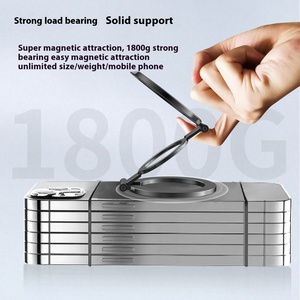 360 High Quality Alloy Handy Ring Rings <strong>Popping</strong> <strong>Sockets</strong> Folding Portable Double-head Magnetic Grip Stand <strong>Phone</strong> Stand Alloy - Product Image 3
