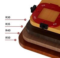 Gabarit de rayon d'angle de routeur Gabarit de rayon de routeur Modèles de routeur en alliage d'aluminium R30/R35/R40/R50