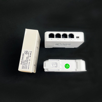 POE Extender 3 Port 10/100MB, Repeater Poe Gigabit 250 Meter Extender VLAN untuk sistem keamanan Cctv 1 in 3 Out