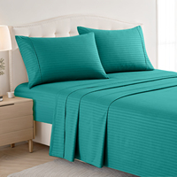 Ensemble de draps de lit Kingworth vente en gros 4 pièces 5 étoiles ensemble de literie d'été pour hôtel de luxe