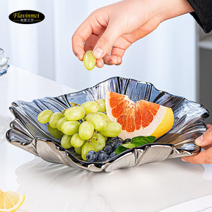<span class=keywords><strong>Assiette</strong></span> <span class=keywords><strong>de</strong></span> service pour fruits, style nordique, style <span class=keywords><strong>frais</strong></span>, style européen, forme <span class=keywords><strong>de</strong></span> fleur du Nouvel An, motif uni, pour la maison et le salon - Product Image 4