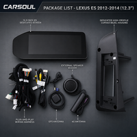 Layar Android 13 12,3 inci 8G+128G untuk Lexus 2014-2017, Carplay Nirkabel, Auto, 1920*720 IPS, Radio Multimedia Player, GPS Navigasi