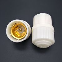 Support de lampe E27 couleur crème tout-en-un, à vis droite, sécurisé, multi-spécifications