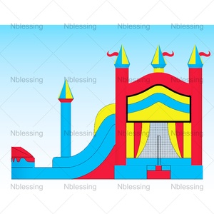 Commercial Moonwalk <b>Inflatable</b> Jumper Bouncer <b>Water</b> <b>Slide</b> Jumping House for Party <b>Inflatable</b> <b>Inflatable</b> Comb - Product Image 6
