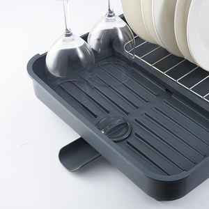 Expansible profundo plato <span class=keywords><strong>de</strong></span> secado Rack negro con utensilio titular en el lavabo. En el fregadero o en contra plato <span class=keywords><strong>escurridor</strong></span> - Product Image 3