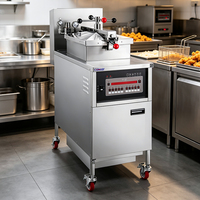 Friteuse à pression électrique/gaz Kemai HY-25E, style KFC, qualité commerciale, en acier inoxydable, pour poulet, 12,5 kW, pour restaurants de restauration rapide