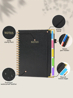 Bloc-notes personnalisé imprimé A5 A6 A4, 100 feuilles, reliure spirale, spirale épaissie, logo personnalisé, carnet de bureau, journal étudiant