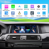 Système Linux LELV 10,25 pouces pour BMW Série 5 F10, CarPlay sans fil, Android Auto, 1920*720, Plug and Play, autoradio, navigation