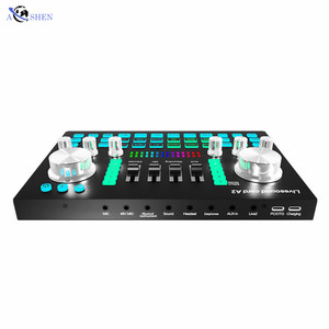Carte son professionnelle pour diffusion en direct, interface audio avec alimentation fantôme 48V pour <span class=keywords><strong>enregistrement</strong></span> en direct, diffusion, instruments de <span class=keywords><strong>musique</strong></span> - Product Image 3