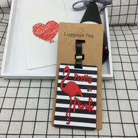 Étiquettes à bagages personnalisées de haute qualité en gros avec logo, en PVC souple, en silicone, en caoutchouc, pour les voyages