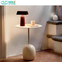HZX Vente en gros Dalles de marbre foncé Emperador de qualité supérieure pour salon de luxe Socle de table d'appoint à café moderne personnalisé