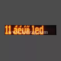 Panneau d'affichage numérique programmable pour bus, avec signalisation LED personnalisée en ambre, informations sur l'itinéraire