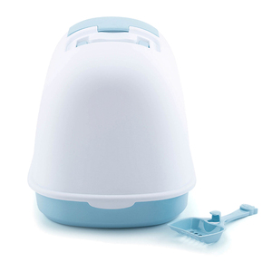 Geschlossene Haustier Toilette Großhandel Kunststoff Katze Sand Box Verhindern Sie Spritzer und Geruch Katze Katzen toilette - Product Image 4