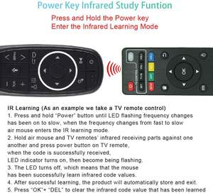 G10s <span class=keywords><strong>Pro</strong></span>音声エアフライマウス（バックライト付き、赤外線学習コントローラー）、Android <span class=keywords><strong>TV</strong></span> <span class=keywords><strong>Box</strong></span> T9 H96 Max X96 X88 <span class=keywords><strong>Mini</strong></span> <span class=keywords><strong>M8s</strong></span>用 - Product Image 5