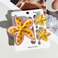 Trendige Haarklammern mit Frucht- und Blumenmuster, Süße Damen-Haarspangen für Hochsteckfrisuren, Festliche Haaraccessoires