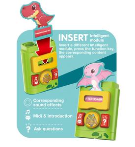 DIY Juguetes Dinosaurio Inglés Voz Interactiva con Luz y Música Juguete de Partículas Grandes Tarjeta Flash (43PCS) - Product Image 2