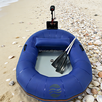 Kayak gonflable portable Hailebao Easy Storage, confortable, en PVC, design escargot, léger, pour la pêche en eau libre, bateau d'extérieur.