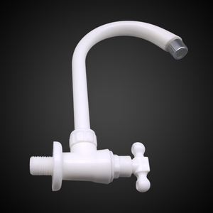 Grifo de Cocina Blanco de Alta Calidad Yunsu, Grifo de Agua de Plástico de 1/2 Pulgada con Manija en Forma de T - Product Image 1