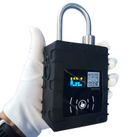 Traceur GPS de gestion de flotte G300N, cadenas intelligent GPS avec écran OLED, déverrouillage RFID et BLE, surveillance à distance