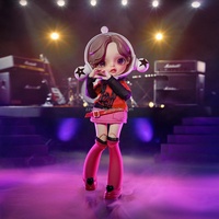 틱톡 핫셀링 100% 정품 팝마트 스컬판다 나나 액션 피규어 코마츠 나나 NANA-0saki 나나 PVC 소재