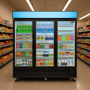 Congélateur commercial Orikoool 70 pieds cubes avec porte vitrée battante, réfrigérateur vitrine à température unique, dégivrage automatique - Product Image 2