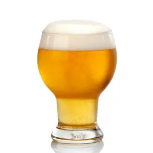 แก้วเบียร์สดความจุขนาดใหญ่แก้วใสสร้างสรรค์ขายร้อนพร้อมแก้วเบียร์ท้องใหญ่สไตล์อินที่ดูสูง
