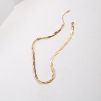 Fenny No Fade Cubique Populaire Twist Serpent Chaîne Collier Tendance Pour Les Femmes Déclaration En Acier Inoxydable Bijoux En Gros