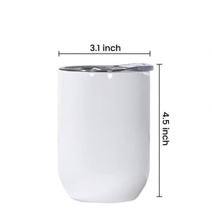 แก้วน้ำเก็บความเย็นสุญญากาศสแตนเลสทรงไข่ ขนาด 12 ออนซ์ สำหรับเด็ก ลาย DIY ซับลิเมชั่น เหมาะสำหรับใส่ไวน์ เบียร์ นม - Product Image 5