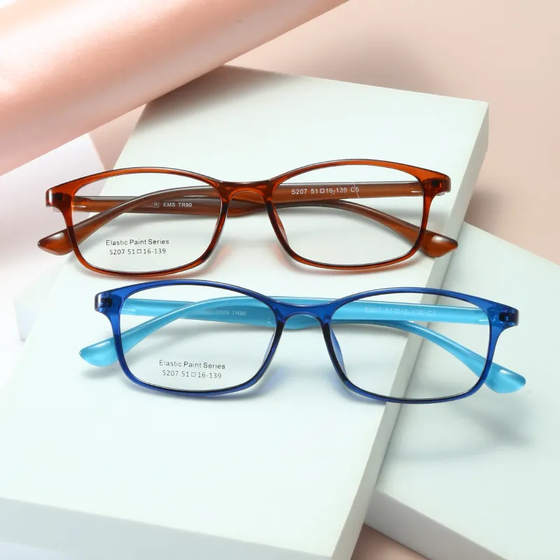 Benutzer definierte Designer Brille Retro quadratische optische Rahmen TR Teenager Brillen fassungen neuesten