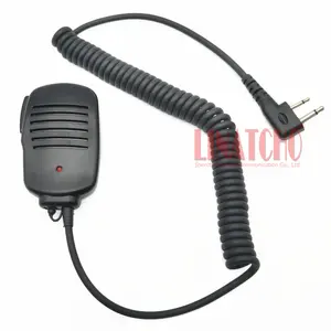 Talkie-walkie de IC-T3H de IC-U82 IC-V82 IC-V8 avec micro de haut-parleur d'épaule de Pro de prise d'écouteur d'agrafe tournante