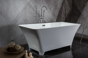 <span class=keywords><strong>Bañeras</strong></span> <span class=keywords><strong>aisladas</strong></span> de baño individuales, <span class=keywords><strong>bañeras</strong></span> de pie de alta gama blancas con patas - Product Image 3
