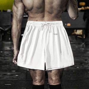 Shorts de sport pour hommes, taille mi-haute, en polyester/coton, imperméables, respirants, séchage rapide, coupe ample, longueur genou, pour le basketball et le jogging - Product Image 2