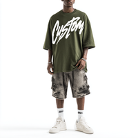 T-shirts pour hommes en coton 100% imprimés surdimensionnés, de couleur unie, de luxe, de créateur, tendance estivale, vente en gros originale