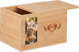 Guci Abu Hewan Peliharaan dari Bambu yang Dipersonalisasi dan Penuh Perhatian untuk Kenangan Hewan Peliharaan Tercinta - Product Image 2