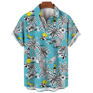 Polos Hawaianos de Verano para Hombre de Poliéster con Impresión 3D por Sublimación de Pieza Completa Personalizados al por Mayor - Product Image 5
