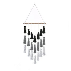 Nuevo diseño de algodón bohemio hecho a mano foto Macrame grande colgando de la pared, decoración para <span class=keywords><strong>el</strong></span> hogar - Product Image 5
