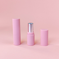 Tubes carrés en plastique personnalisés avec logo pour brillant à lèvres et fard à joues, en gros, vert, blanc, or rose, rose vif, tubes vides pour rouge à lèvres, outils de maquillage.