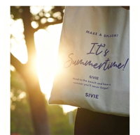 Sac fourre-tout en toile imprimé lettres d'été, écologique, réutilisable, polyvalent, pour le shopping quotidien, sac à bandoulière, motif logo personnalisé, vente en gros