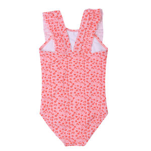 Traje de Baño para Niñas 2021, Lindo Traje de Baño con Diadema, Traje de Baño Rojo con Puntos para Bebés, Bikini con Volantes, Traje de Baño de Una Pieza - Product Image 2