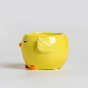 Creative Desktop Ornaments Hand-Painted Easter <b>Candle</b> Holder Cute Chick Glossy Matte Surface Ceramic <b>Candle</b> Jar in <b>Bulk</b> - Product Image 5