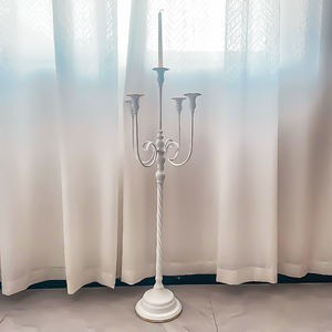 Candélabre classique à cinq bras, décoration de mariage personnalisée, centre de table, artisanat en métal, décoration pour hôtel, salle de banquet, <span class=keywords><strong>maison</strong></span> - Product Image 1