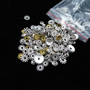 50 g/bolsa colgante mixto Vintage pulsera de plata tibetana soporte de flores cuentas DIY collar pulsera - Product Image 2